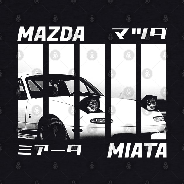 Mazda Miata MX-5 NA Black 'N White 3 (BLACK VERSION) by Cero